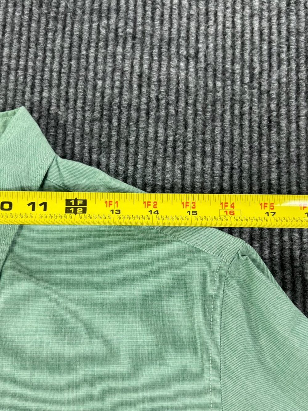 J.Crew Button Down Shirt Mens Small Green Classic Fit Long Sleeve Cotton Pocket - Picture 8 of 12